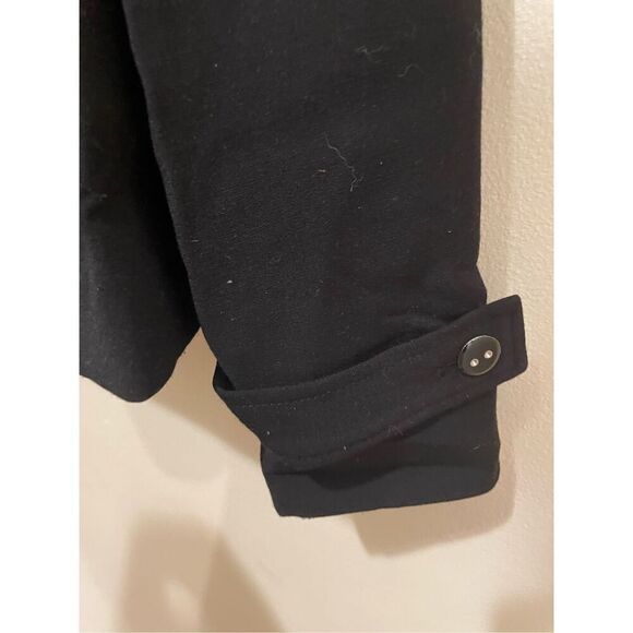 Flawed Calvin Klein black blazer button jacket size 8 petite - Picture 5 of 15